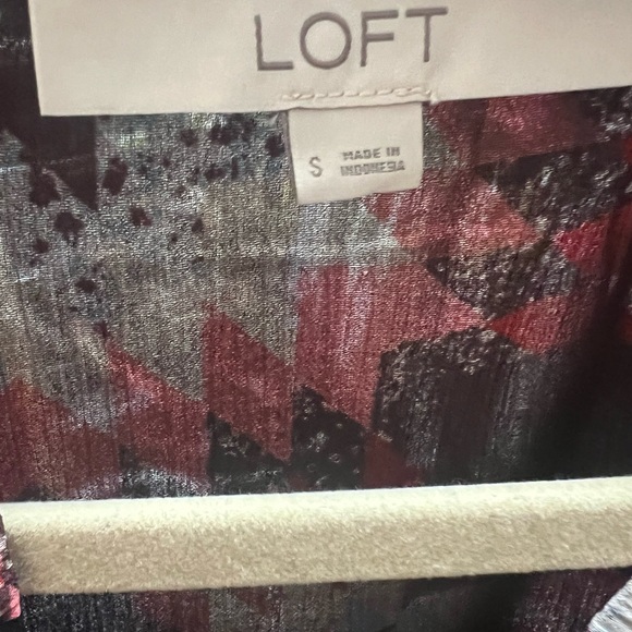 Loft Babydoll Dress Long sleeved  cute detail with gold buttons - Picture 4 of 4